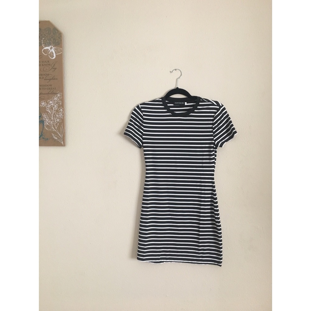 Striped bodycon dress